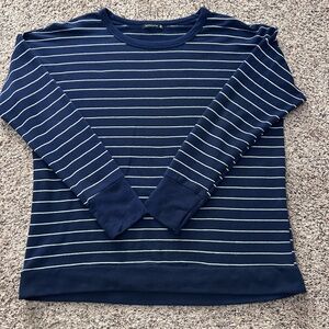 Staccato Blue and White Knit Top